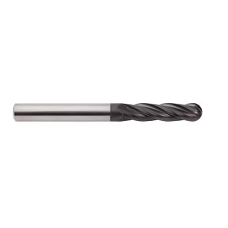 M.A. Ford Tuffcut Gp 4 Flute Ball Nose End Mill, 03654 140L1875GX